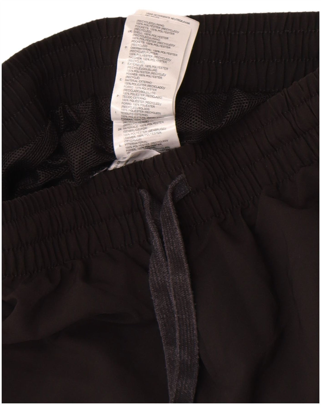 Shorts esportivos masculinos Adidas XS poliéster preto