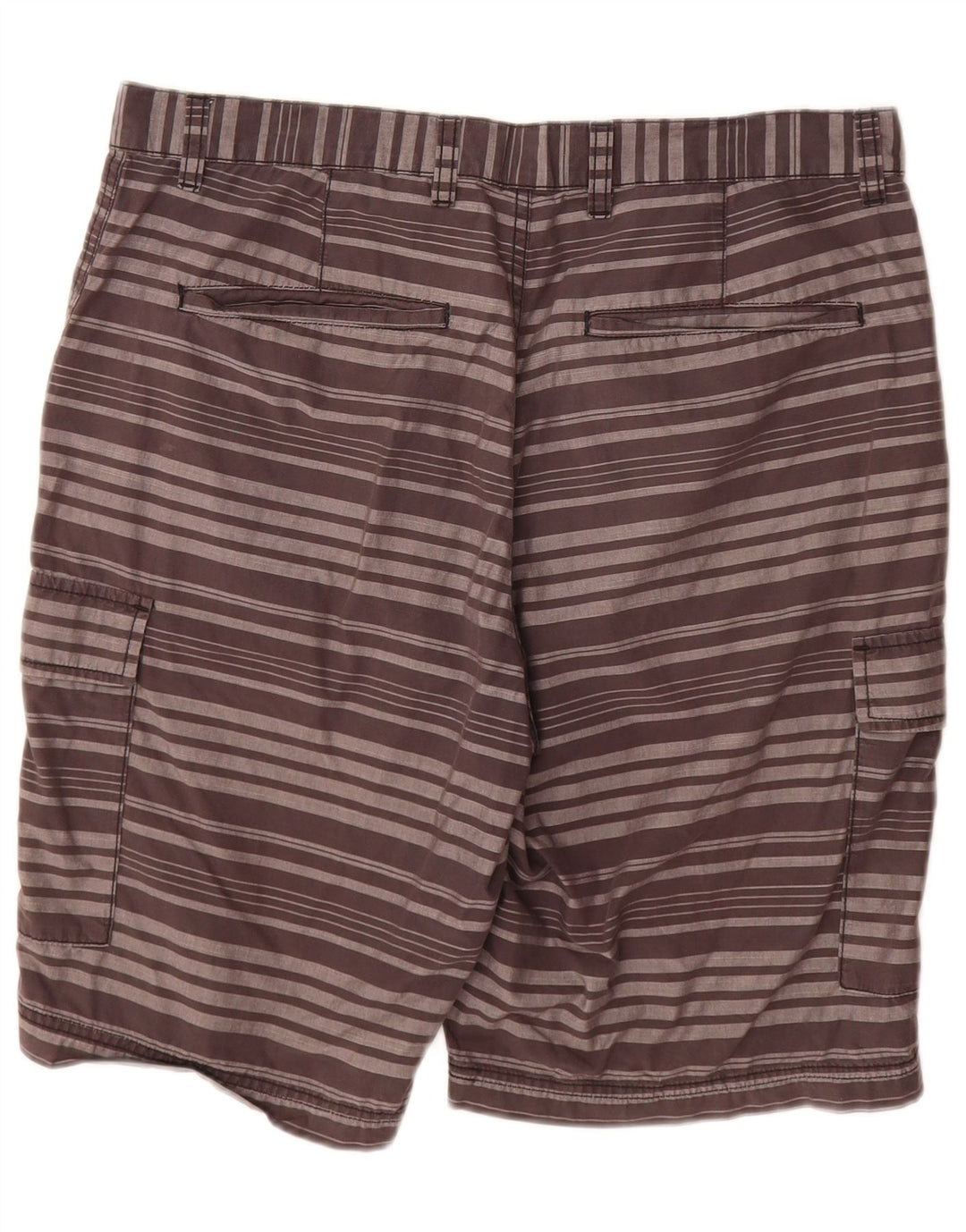 Shorts cargo masculino Dkny W33 algodão listrado cinza médio