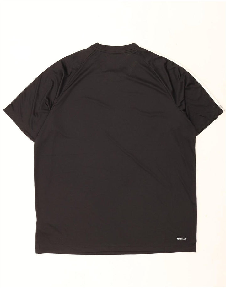 Adidas Mens Aeroready Regular Fit Camiseta Top XL Preto Poliéster