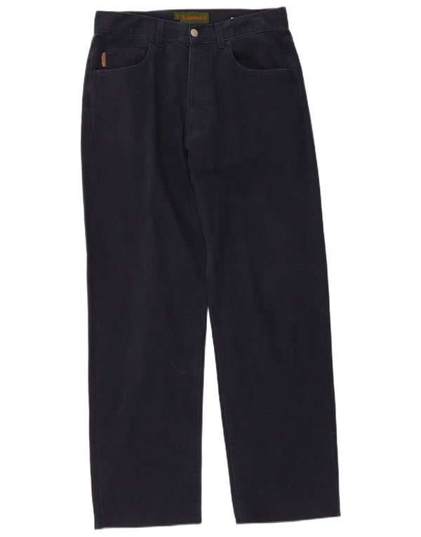 Calça masculina Timberland Straight Casual W33 L29 Azul Marinho Algodão