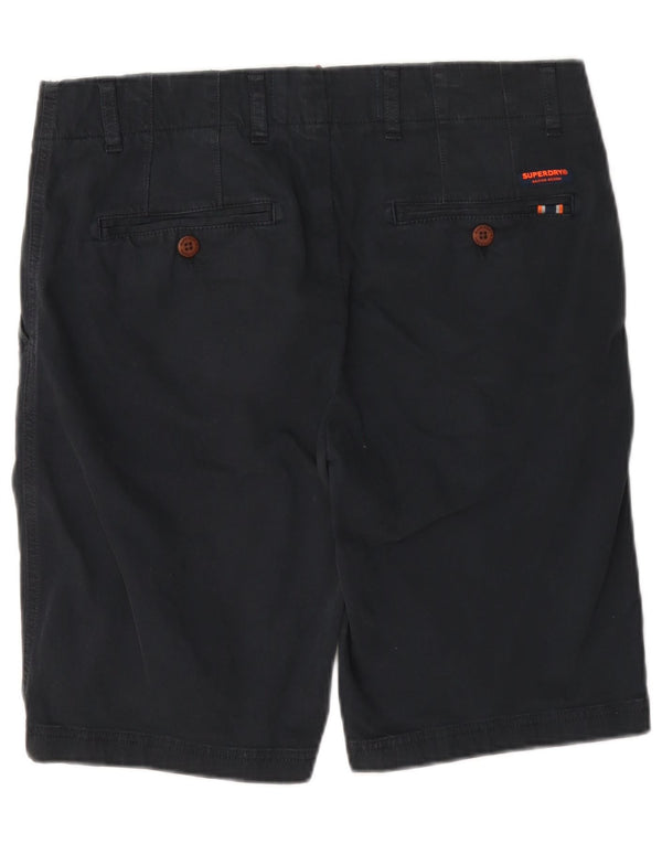 Superdry Mens Chino Shorts W32 Médio Algodão Azul Marinho
