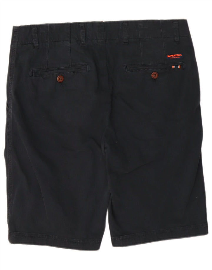 Superdry Mens Chino Shorts W32 Médio Algodão Azul Marinho