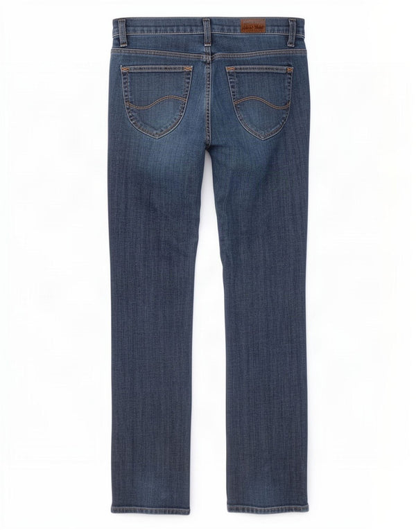 Lee Womens Lynn Slim Jeans W28 L33 Azul Marinho Algodão