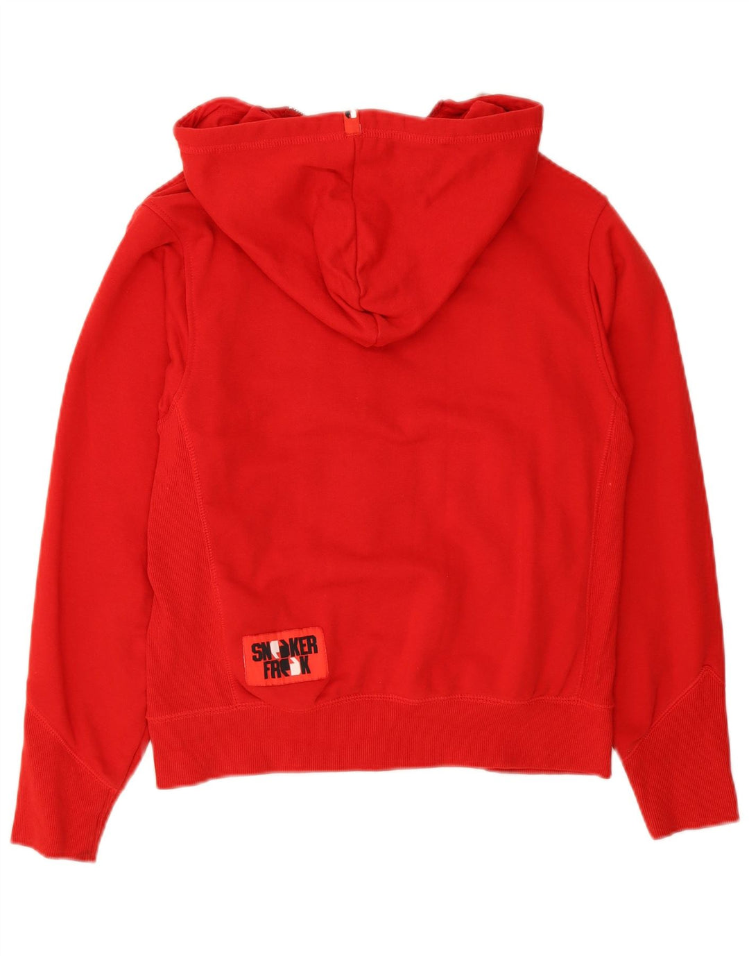 SNEAKER FREAK Suéter masculino com capuz e zíper gráfico XS de algodão vermelho