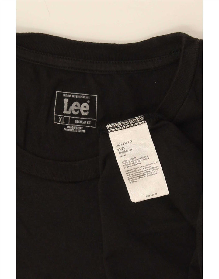 Camiseta masculina Lee Regular Fit Top XL algodão preto
