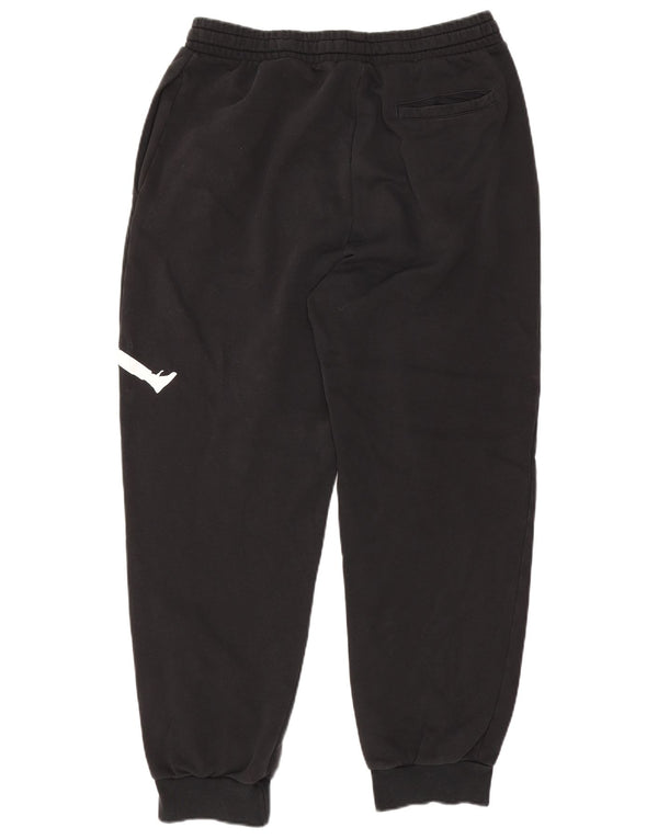 Jordan Mens Graphic Calças de treino Joggers grandes de algodão preto