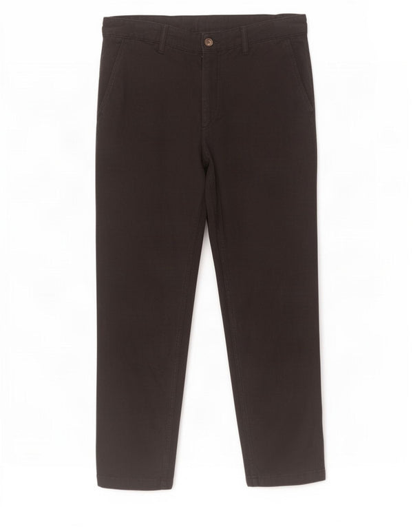 Zara Mens Slim Chino Calças EU 42 Grande W32 L28 Preto