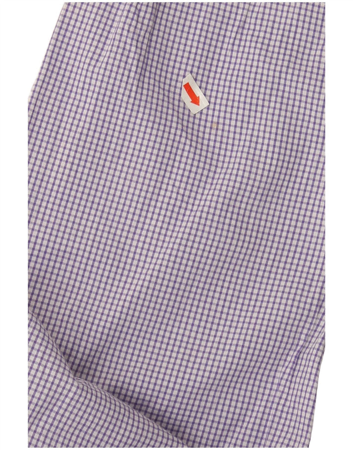 Camisa masculina casual MASSIMO DUTTI XL xadrez roxo