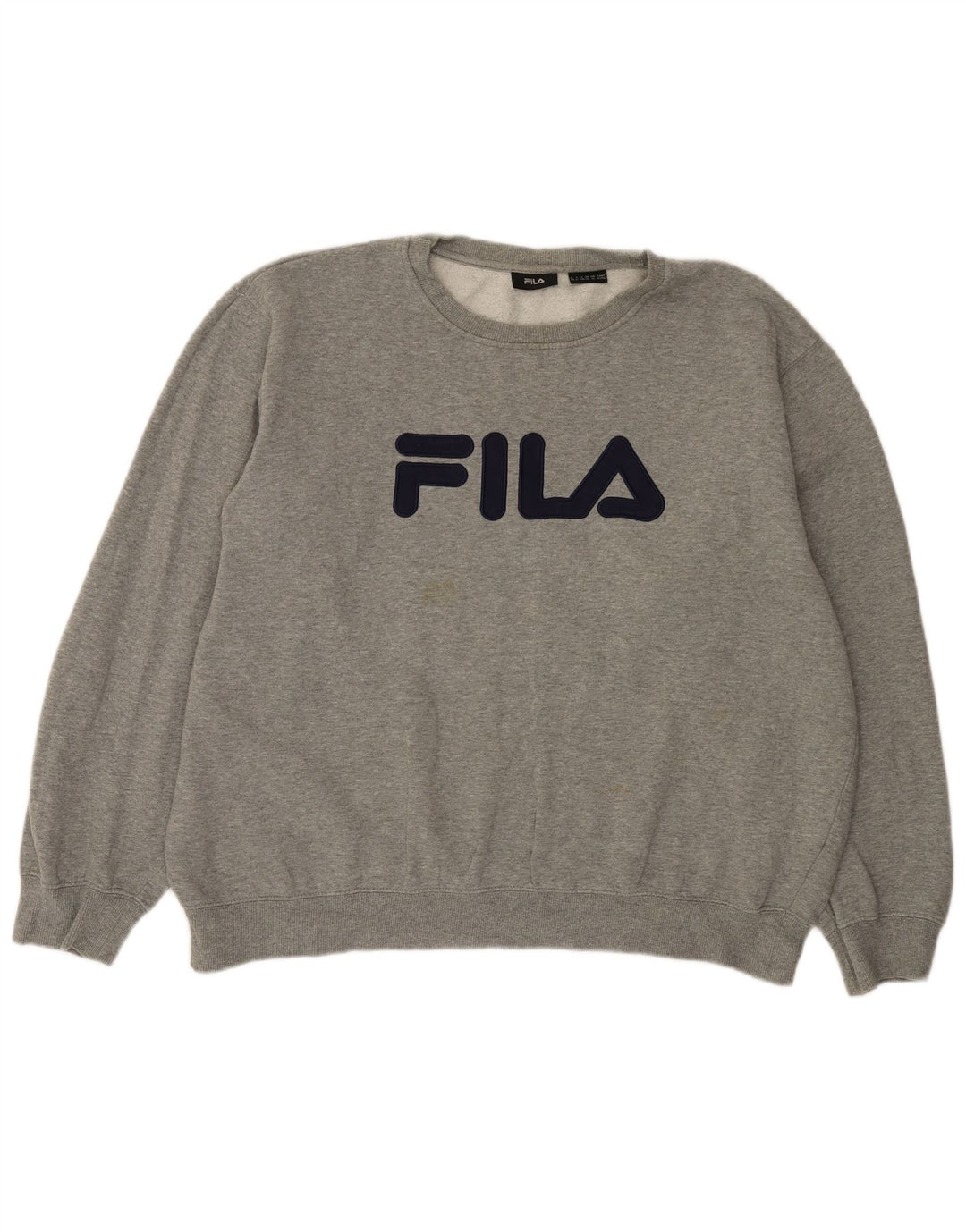 Fila Mens Graphic Moletom Jumper XL Cinza Algodão