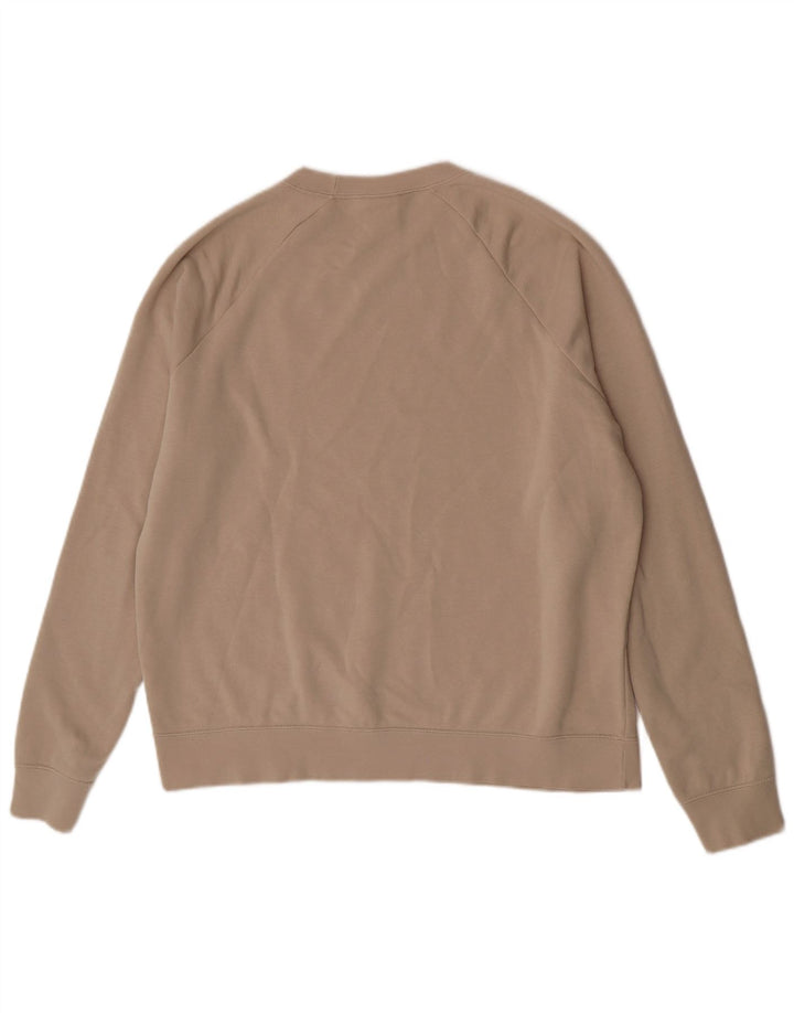 Nike feminino oversized moletom jumper UK 18 XL bege algodão