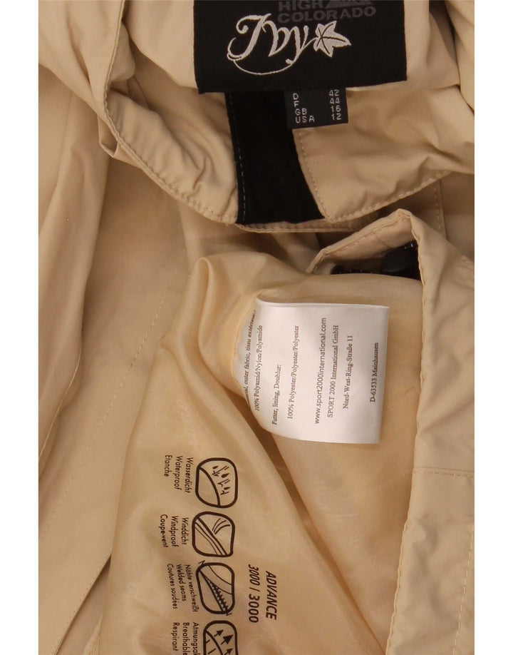 Jaqueta de chuva feminina High Colorado UK 16 grande poliamida bege