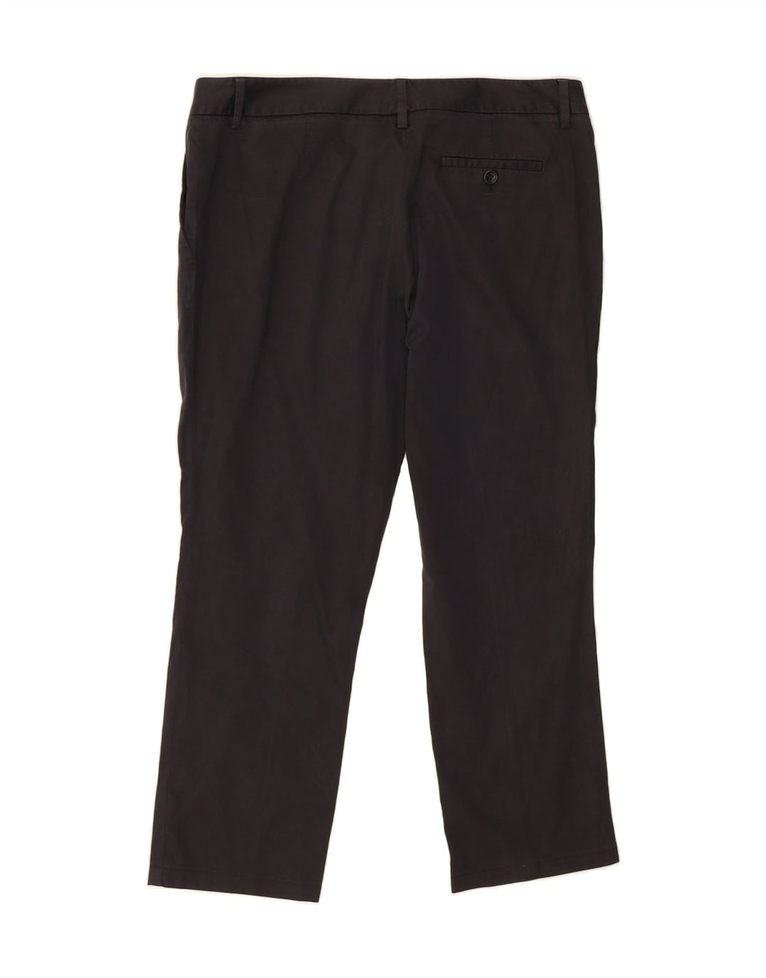 MASSIMO DUTTI Womens Crop Casual Trousers W32 L25 Black Cotton Vintage Massimo Dutti and Second-Hand Massimo Dutti from Messina Hembry 
