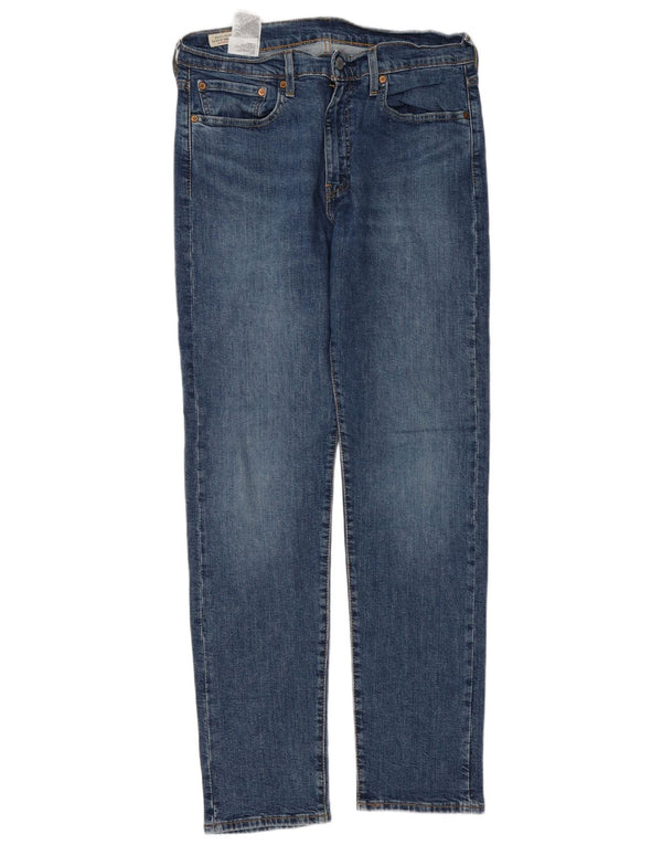 Levi's Masculino 502 Tapered Jeans W33 L34 Azul Algodão