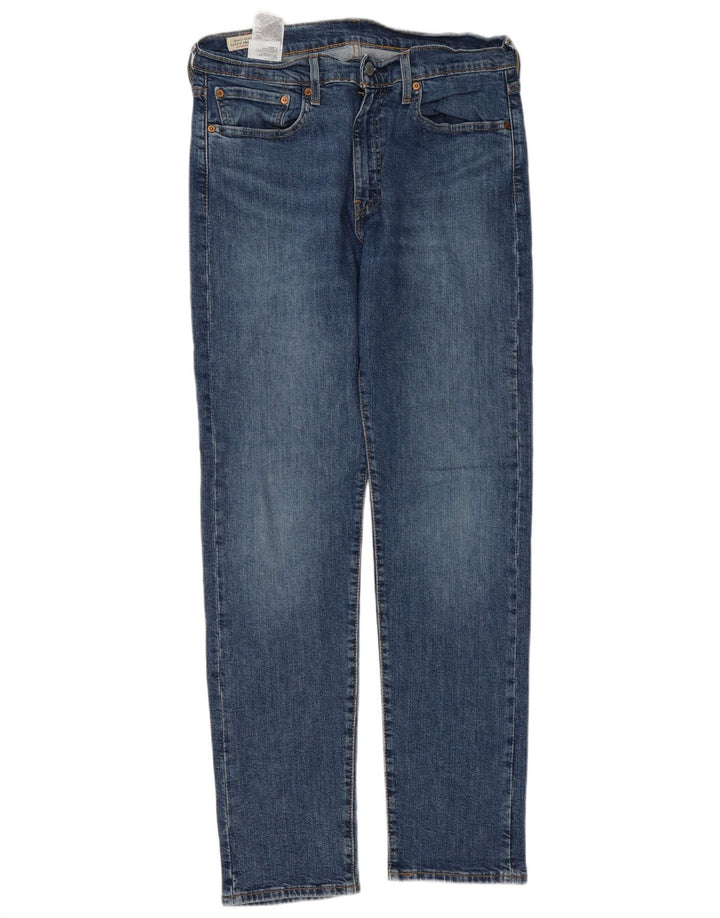 Levi's Masculino 502 Tapered Jeans W33 L34 Azul Algodão