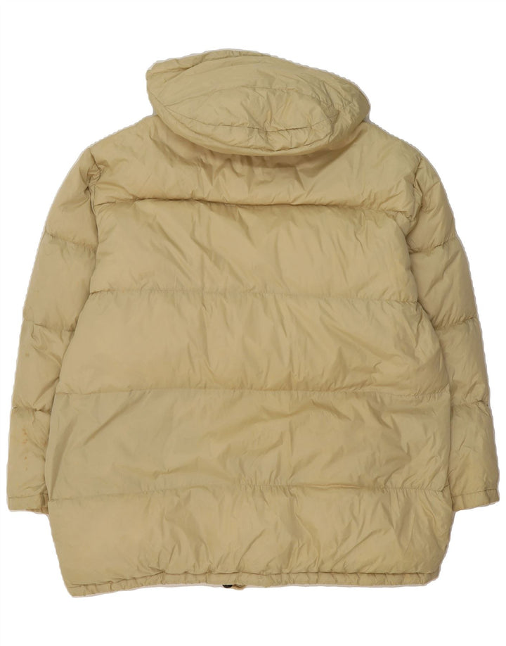 CHAMPION Mens Hooded Padded Jacket UK 42 XL Beige Nylon Vintage Champion and Second-Hand Champion from Messina Hembry 