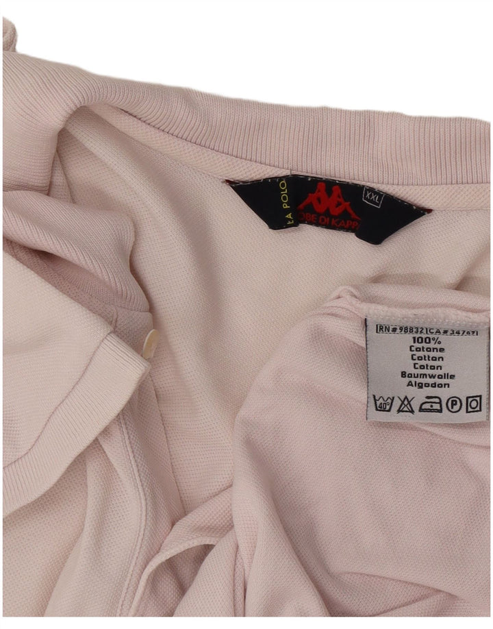 Camisa polo masculina Kappa 2XL algodão rosa