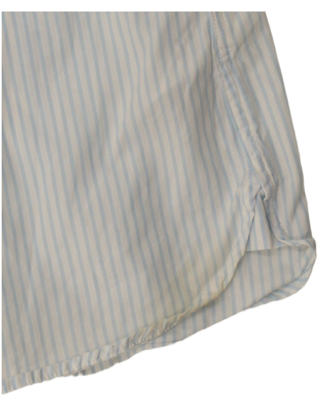 Camisa feminina Tommy Hilfiger EUA 8 algodão listrado azul médio