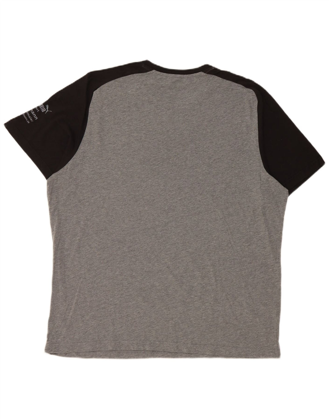Camiseta gráfica masculina PUMA Top XL cinza colorblock