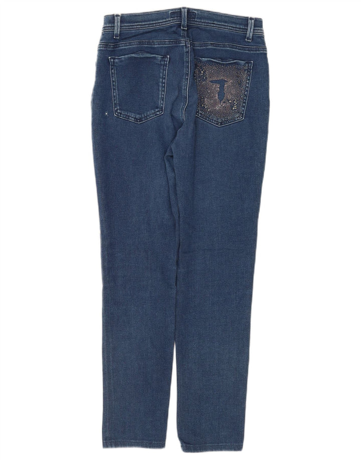 Trussardi Jeans Slim Feminino W28 L28 Azul Marinho