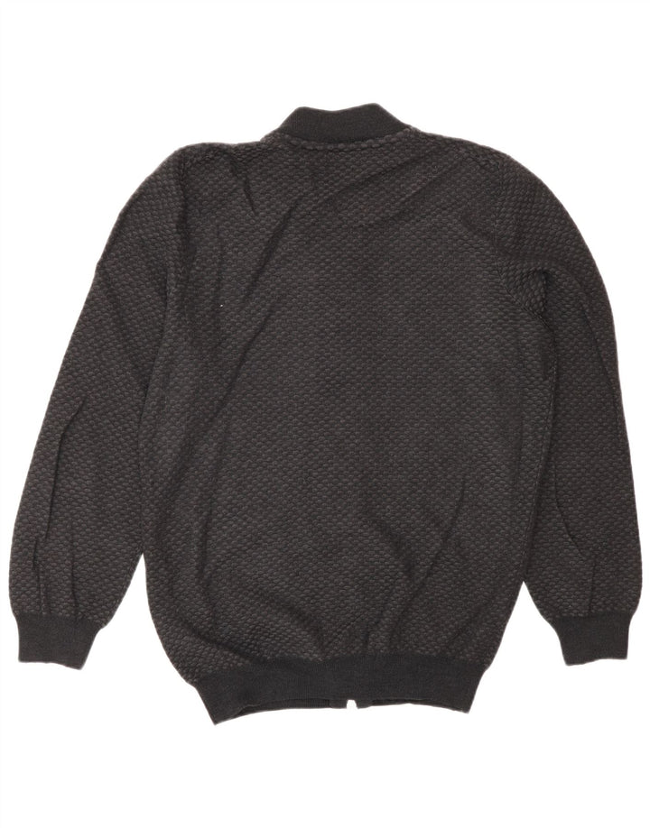 Suéter cardigã masculino Falconeri IT 54 XL lã cinza