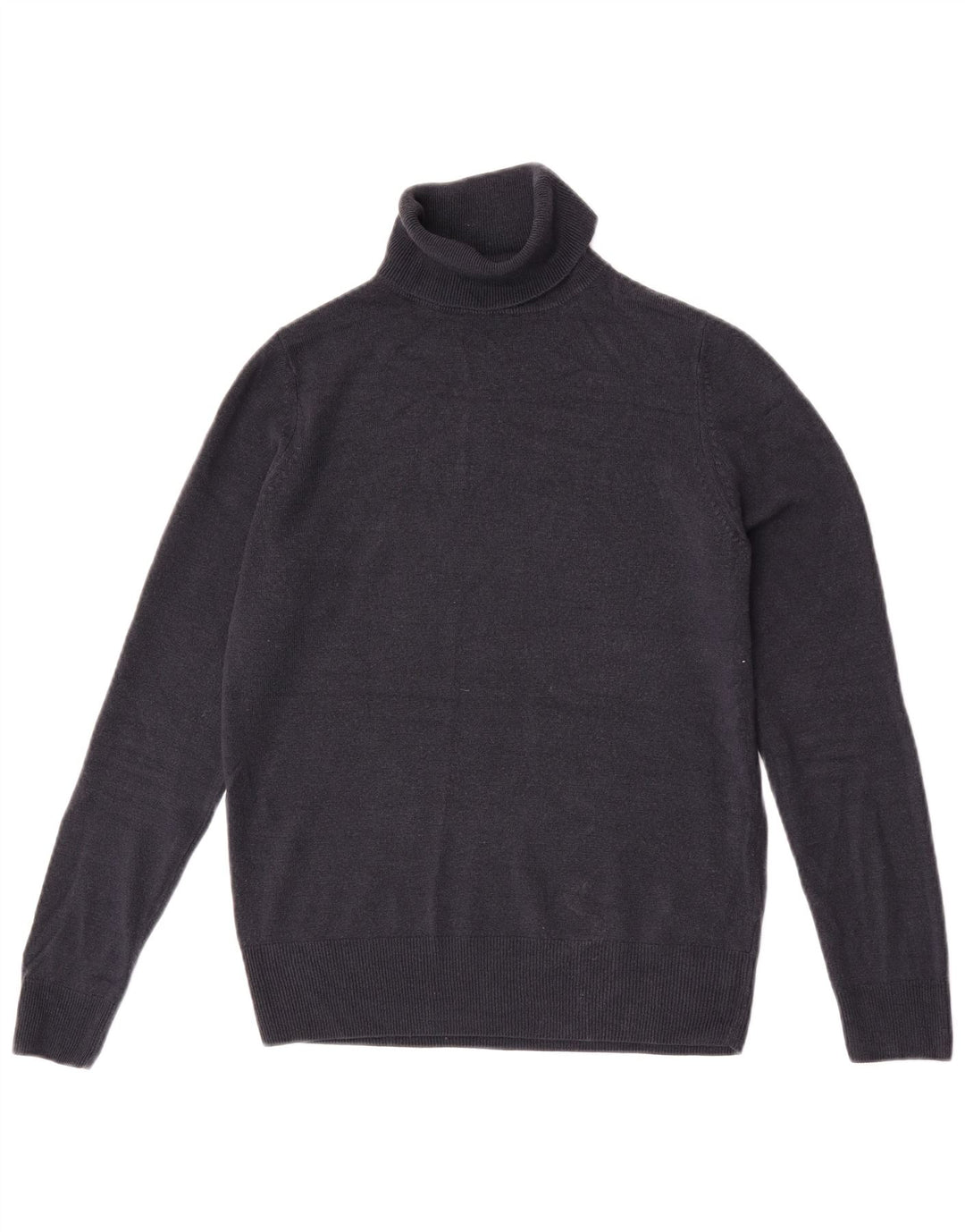 Suéter feminino Marks & Spencer com gola redonda Reino Unido 10 pequeno azul marinho