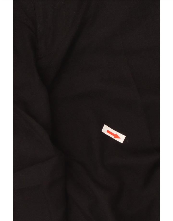 Calça chino reta masculina Izod W34 L32 poliéster preto