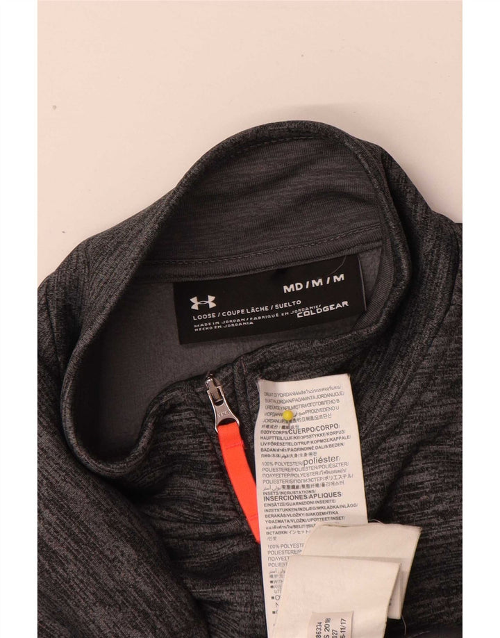 Under Armour Mens Cold Gear Pulôver Treino Top Cinza Médio Salpicado