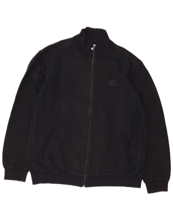 LOTTO Jaqueta masculina de agasalho 2XL algodão preto