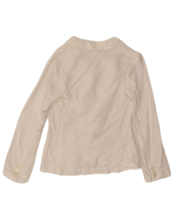 Jaqueta Blazer de 3 botões Armani Teen Boys 7-8 anos Algodão branco