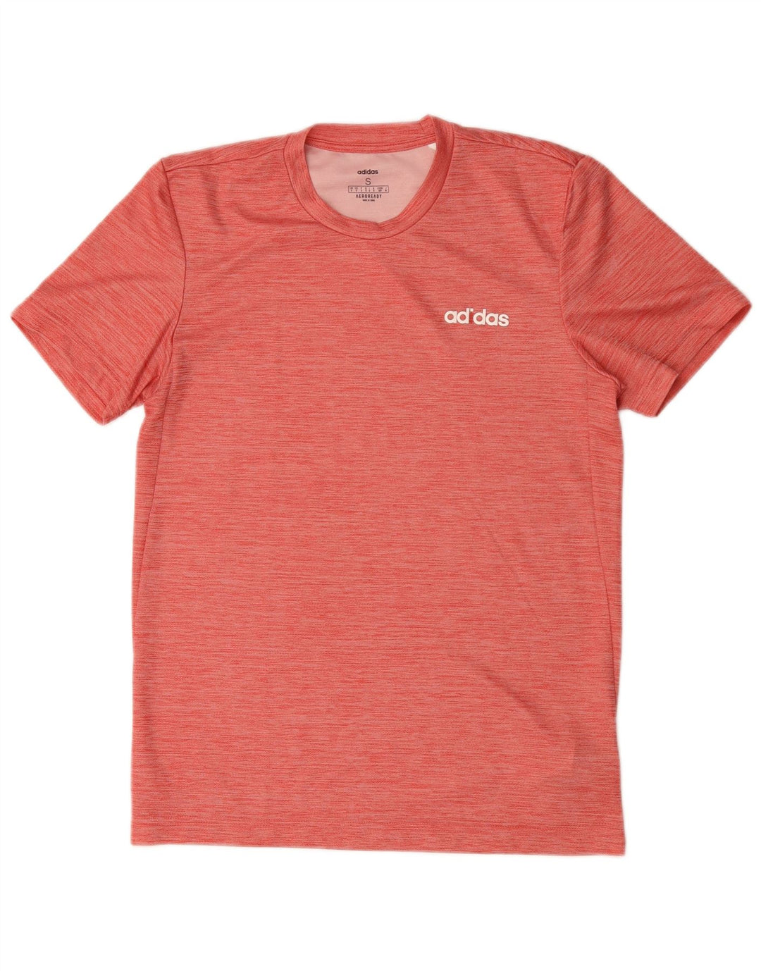 Adidas Mens Aeroready Camiseta Top Pequeno Poliéster Salpicado Rosa