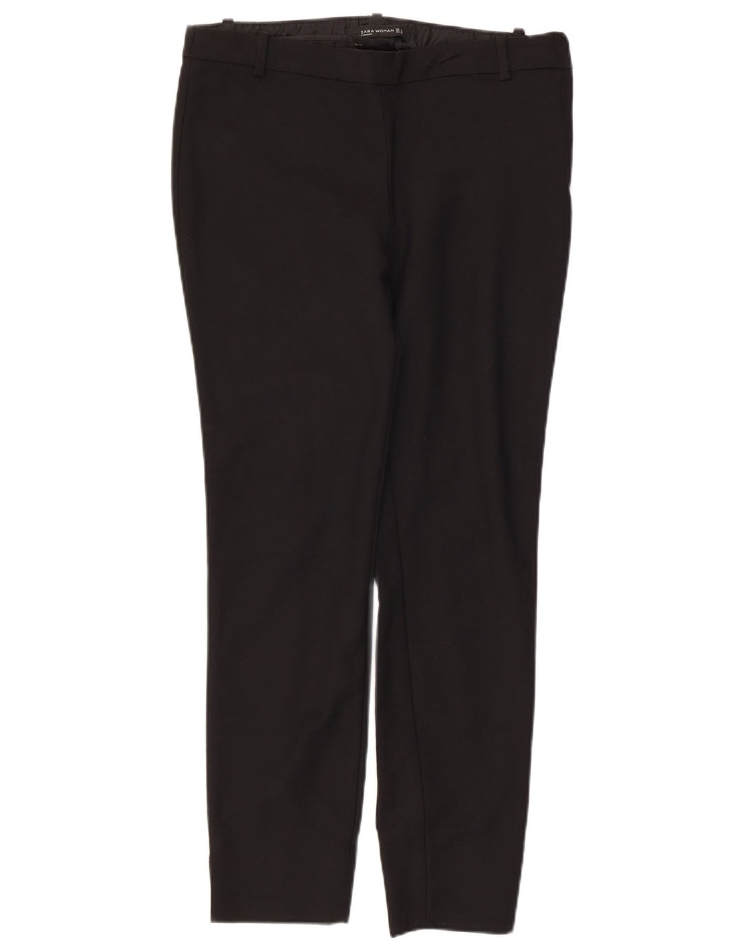 Zara Calça feminina casual slim média W32 L26 preta