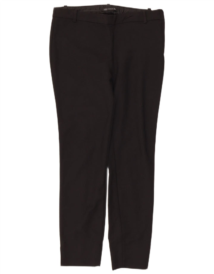 Zara Calça feminina casual slim média W32 L26 preta