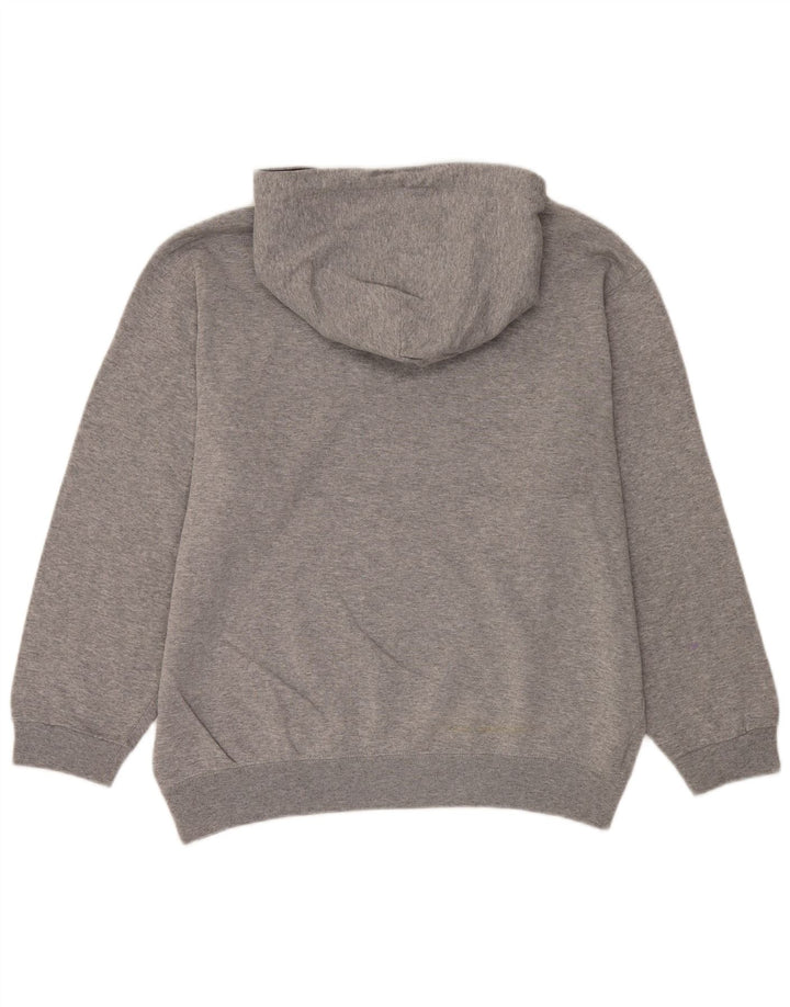 Jumper com capuz gráfico masculino Champion cinza médio manchado