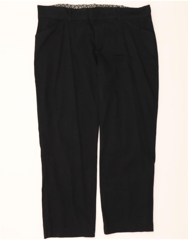LEE Calça feminina casual reta com ajuste natural US 22 3XL W44 L32 preta
