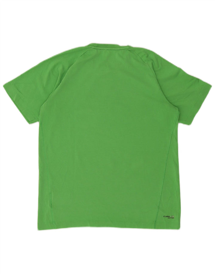 Camiseta Adidas Menino Climalite Graphic 15-16 Anos Verde Algodão