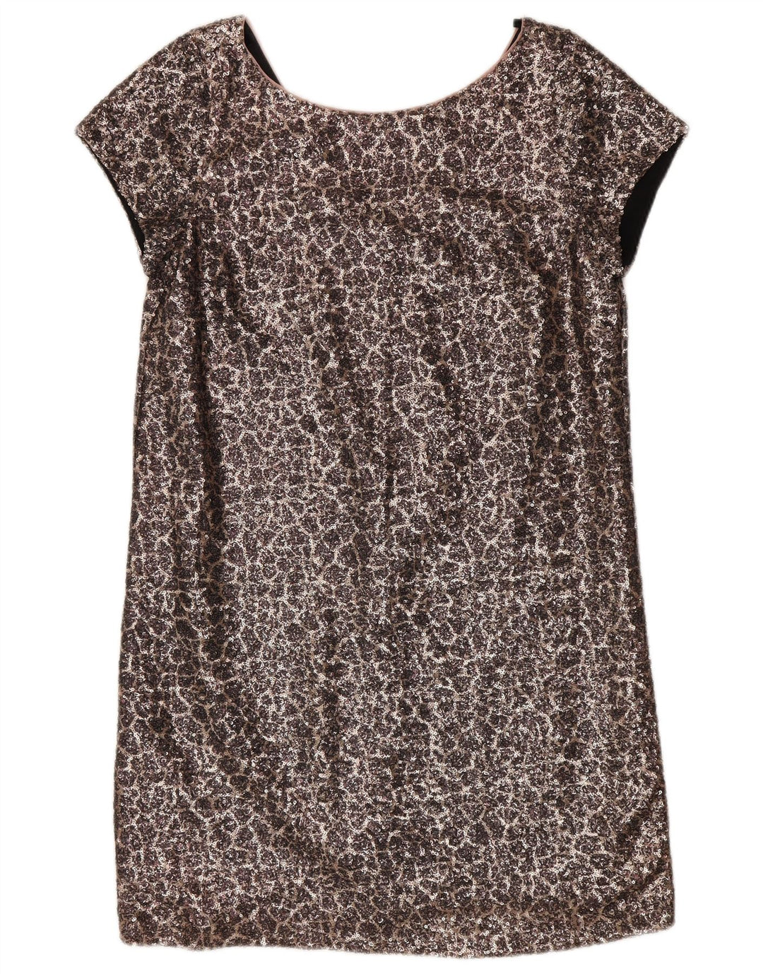 Próximo Vestido feminino com lantejoulas e nylon prateado médio UK 12