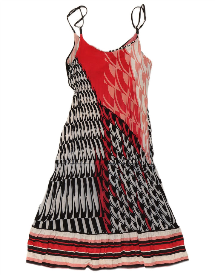 Guess By Marciano Vestido feminino com padrão abstrato IT 42 médio multicor