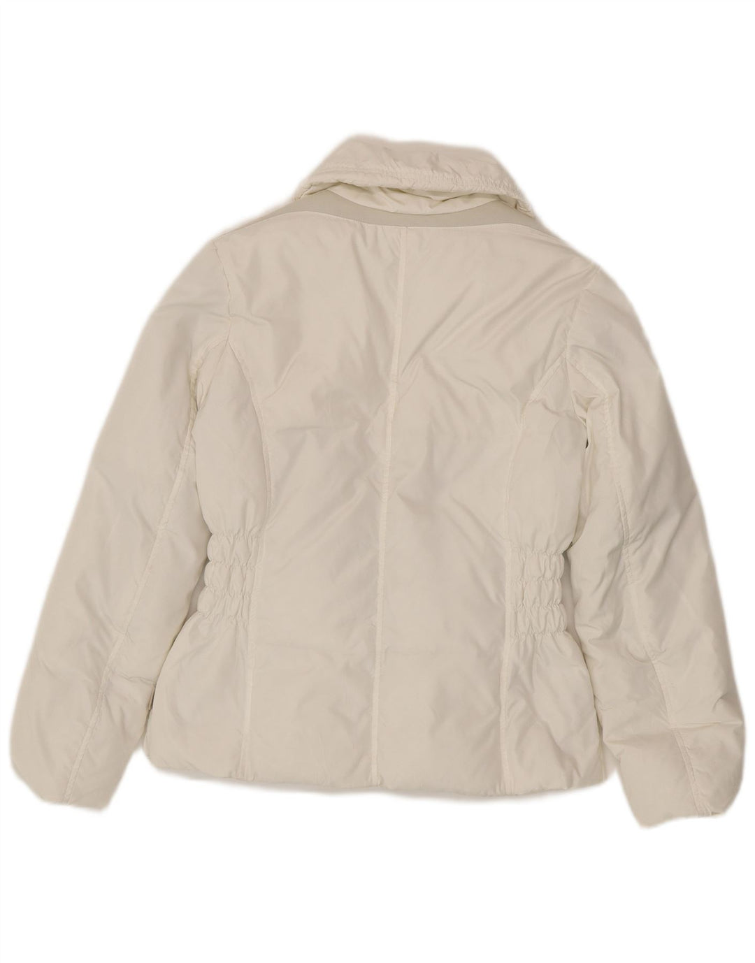 Jaqueta acolchoada de grandes dimensões Geox Womens Respira UK 6 XS poliéster branco