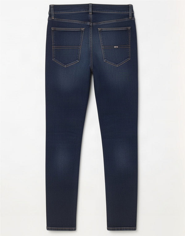 Tommy Hilfiger Masculino Simon Skinny Jeans W34 L29 Azul Marinho Algodão