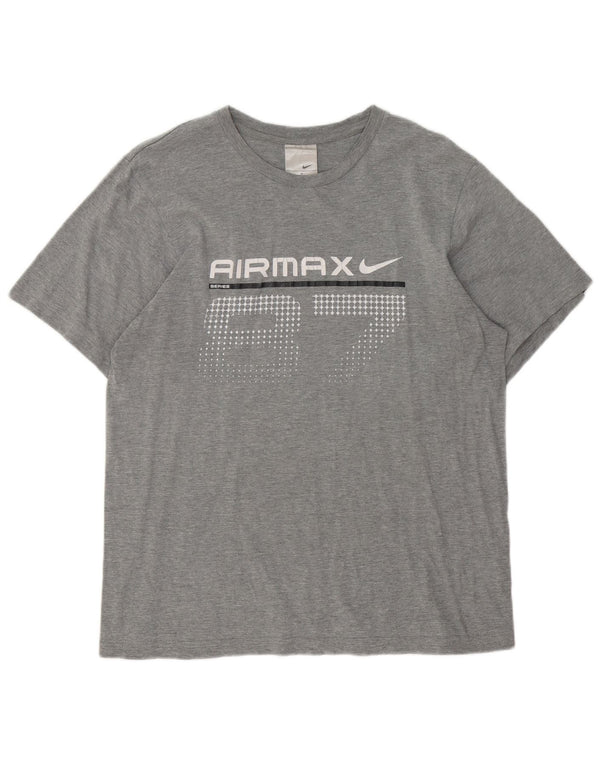 Camiseta Nike Masculina Graphic Top UK 39/41 Algodão Cinza Médio