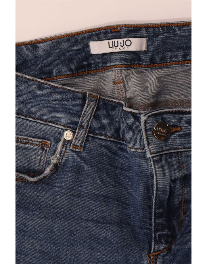 Liu Jo Calça jeans feminina larga W28 L35 azul