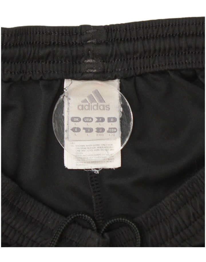 Shorts esportivos masculinos Adidas grande poliéster preto