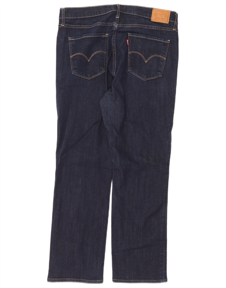 Jeans retos femininos Levi's W31 L26 azul marinho Lyocell