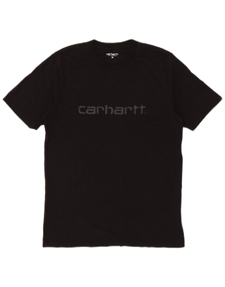 Camiseta gráfica masculina Carhartt Top médio algodão preto