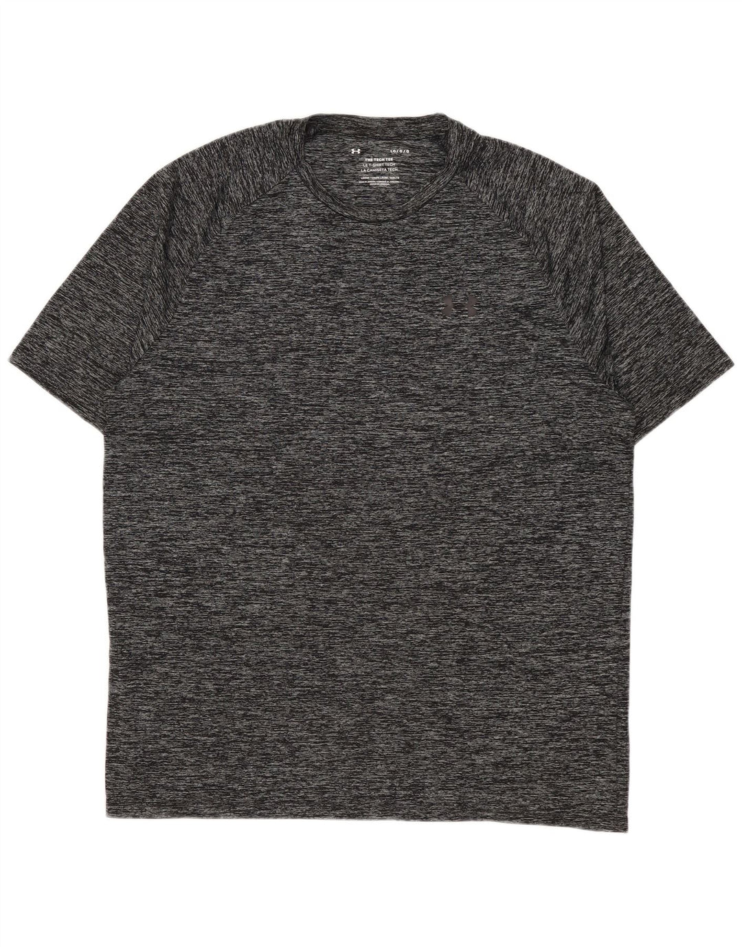 Camiseta masculina UNDER ARMOUR grande cinza manchada