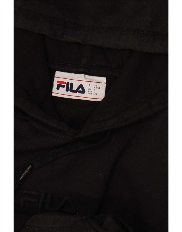 Fila Mens Hoodie Jumper Grande Preto