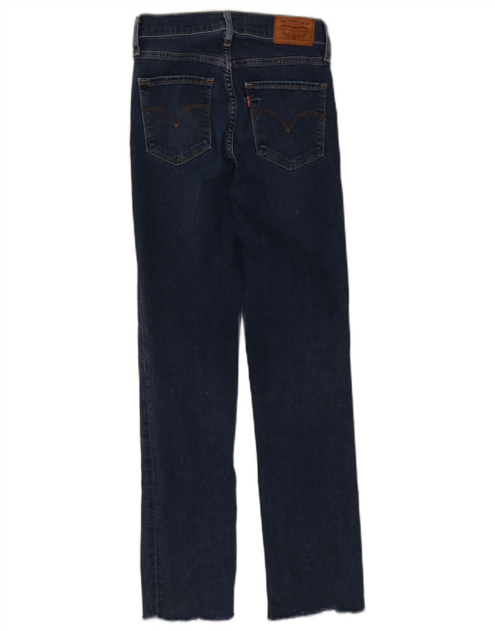 Calça jeans feminina Levi's 724 High Rise Straight W24 L26 algodão azul