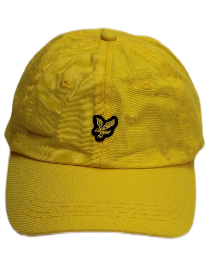 Boné de beisebol gráfico masculino LYLE & SCOTT tamanho único algodão amarelo clássico