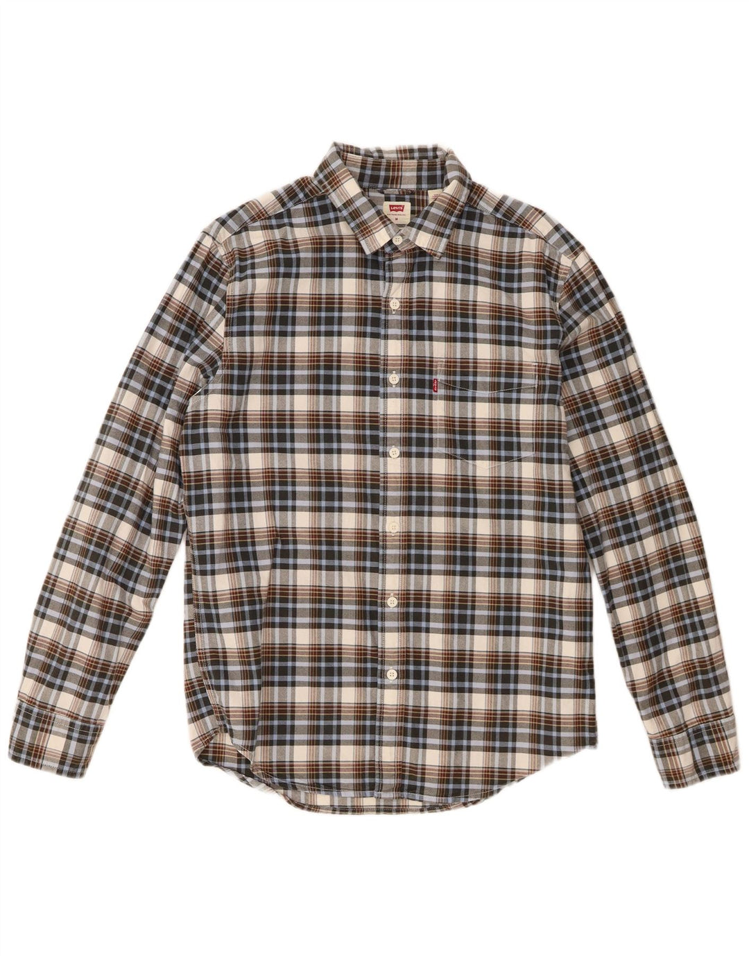Camisa masculina Levi's Standard Fit média de algodão xadrez multicolorido