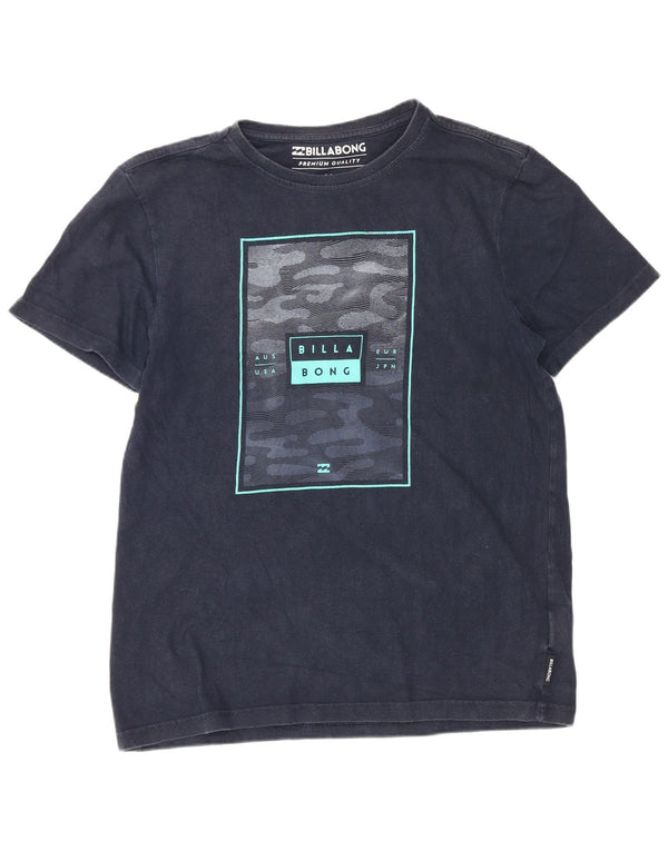 Top Billabong Boys Graphic T-Shirt 13-14 Anos Azul Marinho Algodão